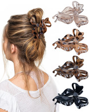 4 PCS Bow Hair Clips Bow Claw Clip for Women, Large Hair Claw Clips