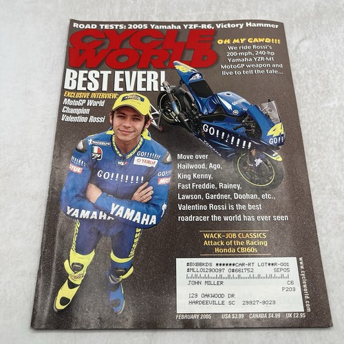 Cycle World Motorcycle Magazine 2005 Lot of 8 Issues Honda Suzukis Yamaha BMW - Picture 4 of 10