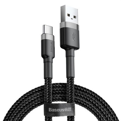 LANG BASEUS Ladekabel USB - USB-C 3m 2A Kabel Schnell Datenkabel Handy Schwarz