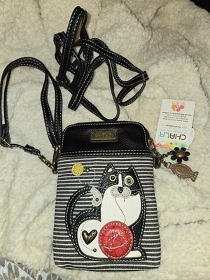 Chala Crossbody Purse Tuxedo Cat
