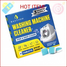 Bastion Washing Machine Cleaner, Deodorizer,  Descaler 6-Pack - Active Deep Cle