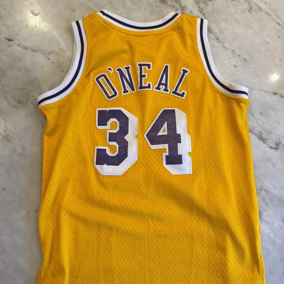 Los Angeles Lakers Shaquille O'Neal Mitchell N Ness NBA Swingman 1996-97 Jersey - Image 2 of 4