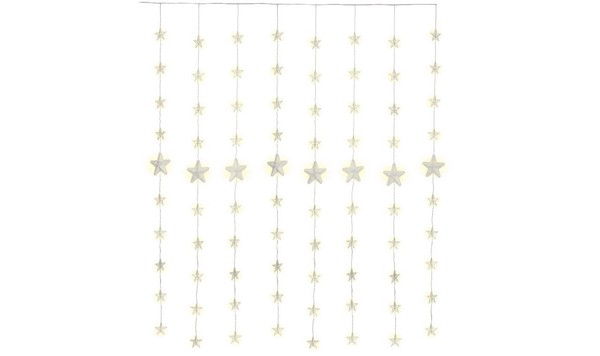 80Er Led-Sternenvorhang; Mit Fernbedienung, Timer-Funktion, 8 Leuchtmodi, Dimmer-image