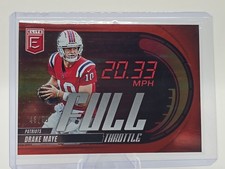2026 Donruss Elite 🔥 Drake Maye 🔥 Full Throttle /99🔥 Red Color Match Patriots