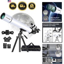 Telescopio para Adultos Alta Potencia, Telescopios de Viaje para Adultos Astronomía Beg...