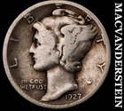 1927-D Mercury Dime- Silver- Scarce Better Date- No Reserve #K2086