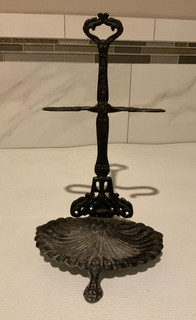 Antique Victorian Cast Iron Umbrella/Fireplace Tool/Bathroom Towel & Soap Stand