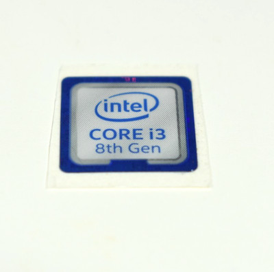 Intel CORE i3 8th GEN Processor Badge Decal OEM Factory Part - NEW USA Ship