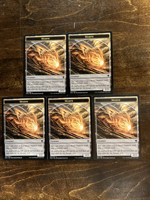 5x Morph Creature Tokens MTG Magic The Gathering Mixed Card Lot Commander