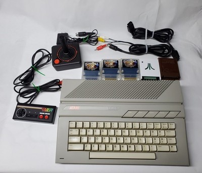 Atari XE  130xe Computer NTSC with Power Supply and AV cable -  Tested Lot