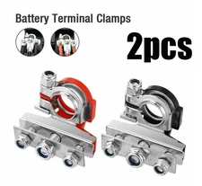 Car Marine Top Post Battery Terminals Clamp Connectors Positive Negative Ends US
