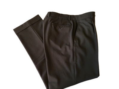 Benvenuto Herren Hose Anzughose schwarz Gr. 26 Schurwolle  Polyester wie neu