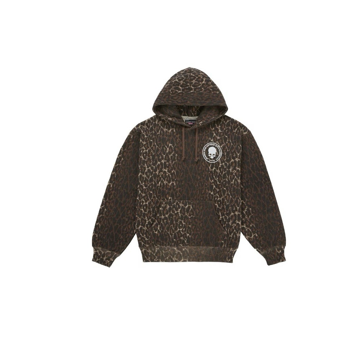 Supreme Number (N)ine Nine Hooded Sweatshirt Leopard Size: Extra
