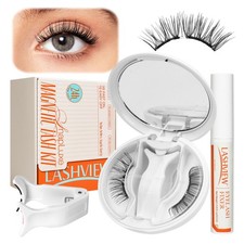 LASHVIEW Upgrade Magnetic Eyelashes with Applicator Soft Magnetic Eyelashes Natu
