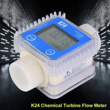 Digital Turbine Flow Meter 1" BSPP for Diesel Oil Fuel Chemicals Water K24