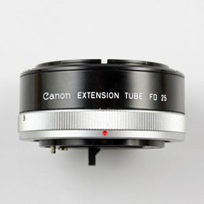 Canon FD Manual Focus 25mm Extension Tube / Macro Adapter  Caps