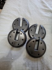 GAZEBO LEG WEIGHTS 4 pcs set BLACK  marquee market stall canopy tent 