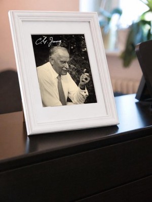 Repro-Autogramm - C. G. Jung - Wissenschaftler - Gerahmt - Psychiater