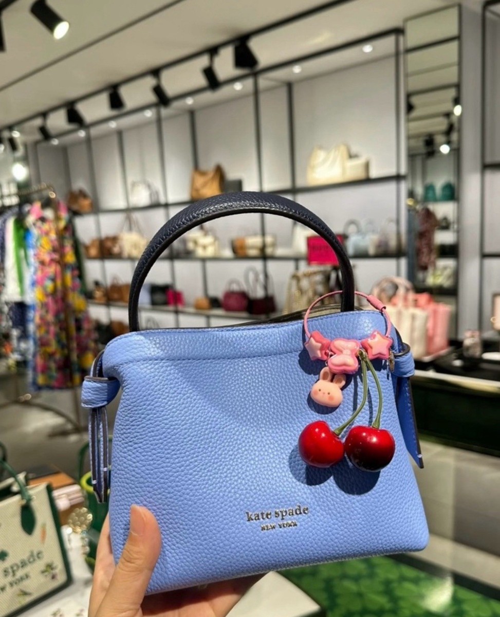 🐳🫐kate spade boutique bag Knott MINI Crossbody Tote Genie Blue