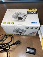 Nikon Coolpix 4300 4MP Digital Camera Original Box, Cords, Manuals READ