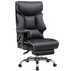 Big And Tall Office Chair 400Lbs High Back Leather Lumbar Support Pocket Spring