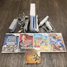 Nintendo Wii Console Backwards Compatible GameCube RVL-001 OEM Cables With Games