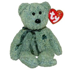 TY Beanie Baby - SHAMROCK the Irish Bear 8 inch - MWMTs Stuffed Animal Toy