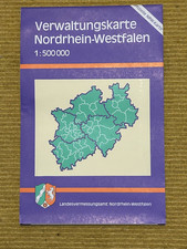 Verwaltungskarte NRW 1991 - die offizielle NR...