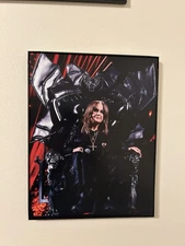 9x11 Framed Ozzy Last Gig Throne Photo