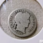 1916 P SILVER BARBER DIME
