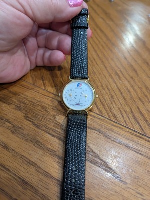 Vintage Dual Time 19 90 United Airlines Wrist Watch Quartz 