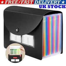 Expanding File Folder Portable Monthly Paper Bill Tax Receipt Document Organizer