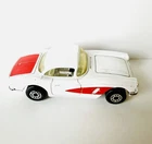 1983 MATCHBOX LESNEY SUPERFAST #71 1962 62 WHITE VETTE CORVETTE ENGLAND