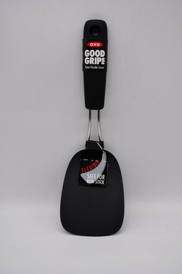 OXO 65191 Nylon Flexible Turner Good Grips 3.25'' W X 11'' L, Black
