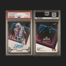 2022 Panini Elements - Neon Signs Autographs D.J. Moore #NS-DJM Purple /50 (AU)
