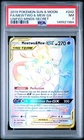 PSA 7 POKEMON MEWTWO AND MEW GX RAINBOW SECRET RARE 242/236