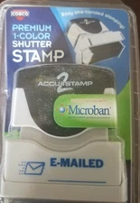cosco premium 1-color shutter stamp-"E-Mailed"-Brand New-SHIPS N 24 HOURS