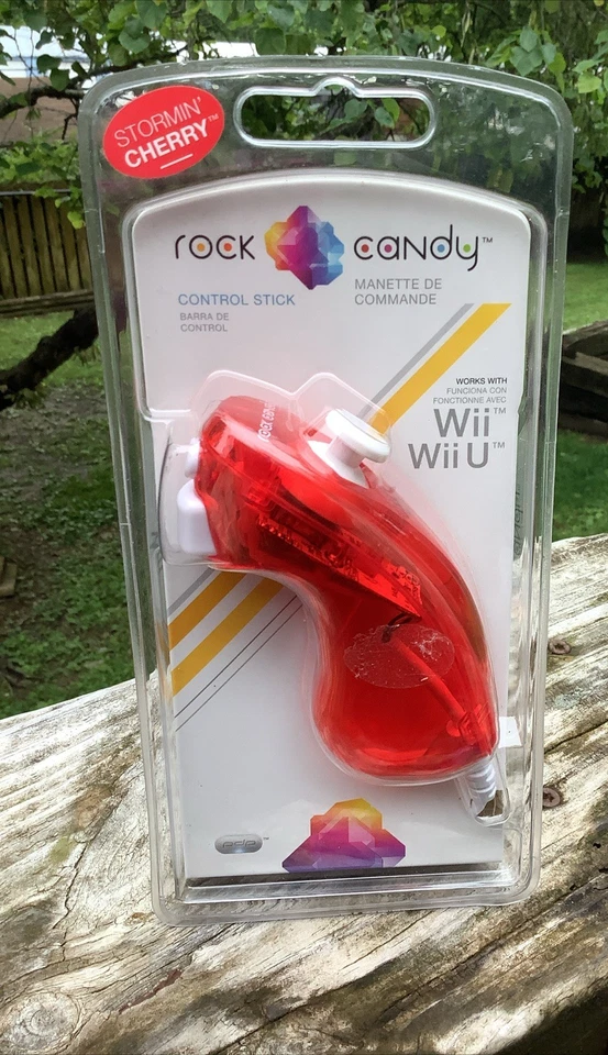 NEW! Rock Candy Clear Red Nunchuk for Nintendo Wii & Wii U - Storming Cherry - Image 2 of 4