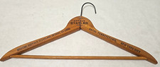 Vintage Statler 17" Hotel Double Sided Wood Clothes Hanger