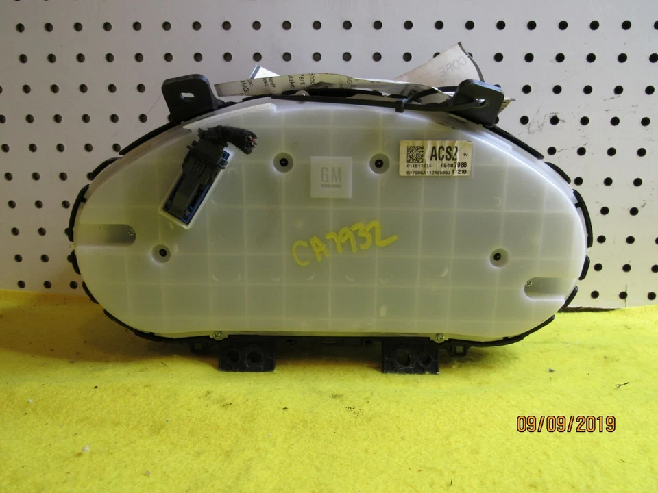 Chevrolet Cruze 2012 velocímetro cuadro de instrumentos 95487986 millas desconocidas Foto 2 de 4