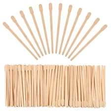 500 Pieces Brow Wax Sticks Small Wax Spatulas Applicator Wood Craft Sticks