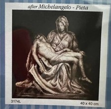 Printed needlepoint tapestry gobelin Pieta Orchidea 3174 40x40 Cm