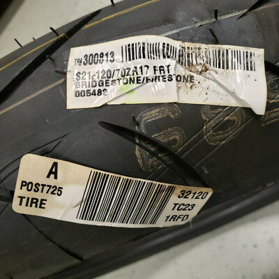 とーい！ BRIDGESTONE S21 120/70 ZR17 FRONT TIRE P/N 300813 | eBay