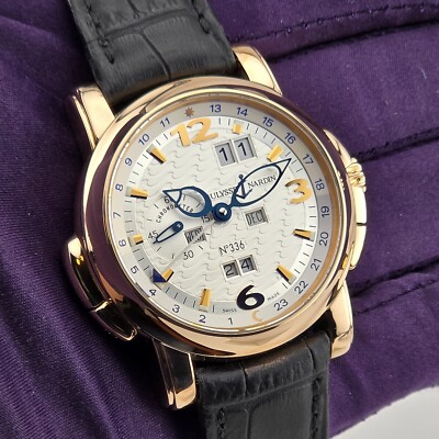 Ulysse Nardin GMT Perpetual Calendar Rose Gold 42 mm B&P 322-66.91 UN +/- Watch