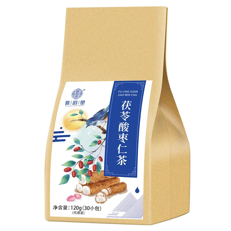 Poria Spinosae Jujube Kernel Healthy Herbal Tea 120g 30 Bags