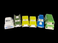 6 Vintage TootsieToy Vehicles Jeep Van Pick-Up Truck Station Wagon