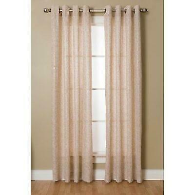 Panel de cortina individual con ojal botánico Miller Curtains Home Kailey, panel 95/dorado - Imagen 1 de 1