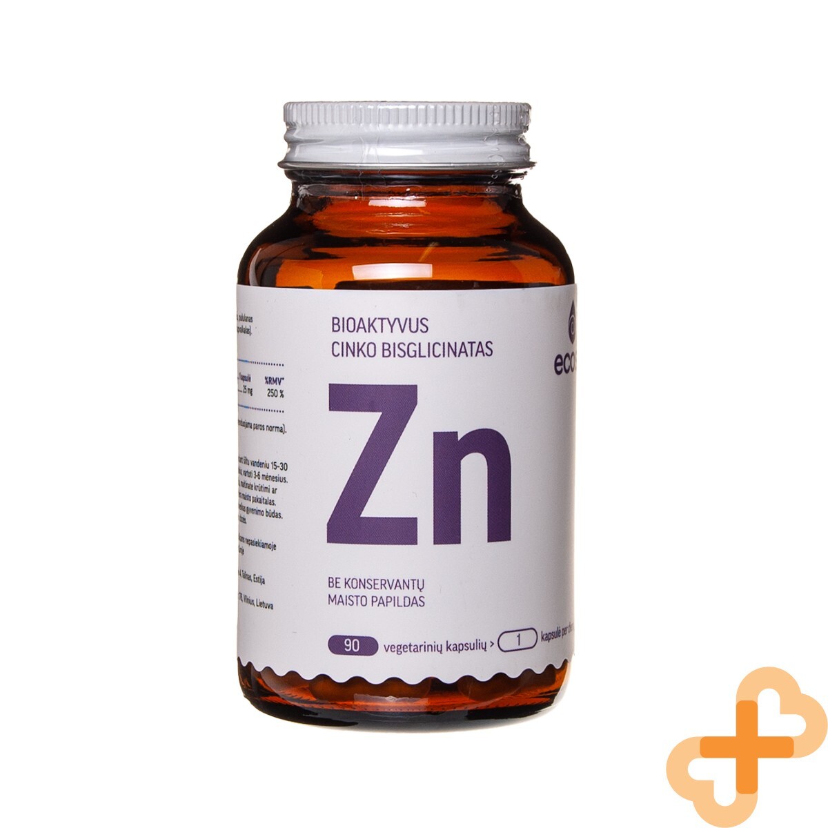 ECOSH Bioactive Zinc 90 Capsules Immunity System Hair Skin Nails Supplement