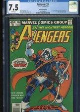 AVENGERS #196 CGC 7.5 1980 ORIGIN & 1st FULL APPEARANCE of TASKMASTER  PEREZ CVR