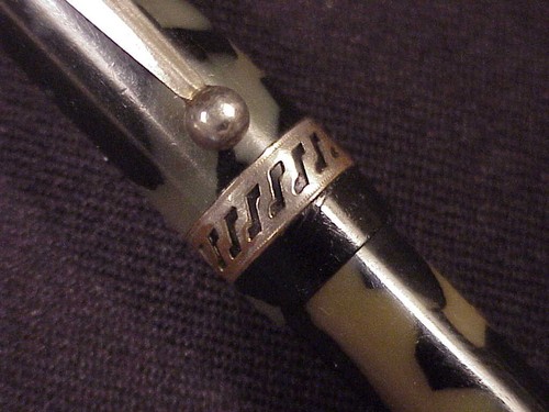 + DIAMANT STIFT, SCHWARZ/PERLE, NPT, LF C. SPÄTE 20ER JAHRE - Bild 5 von 9